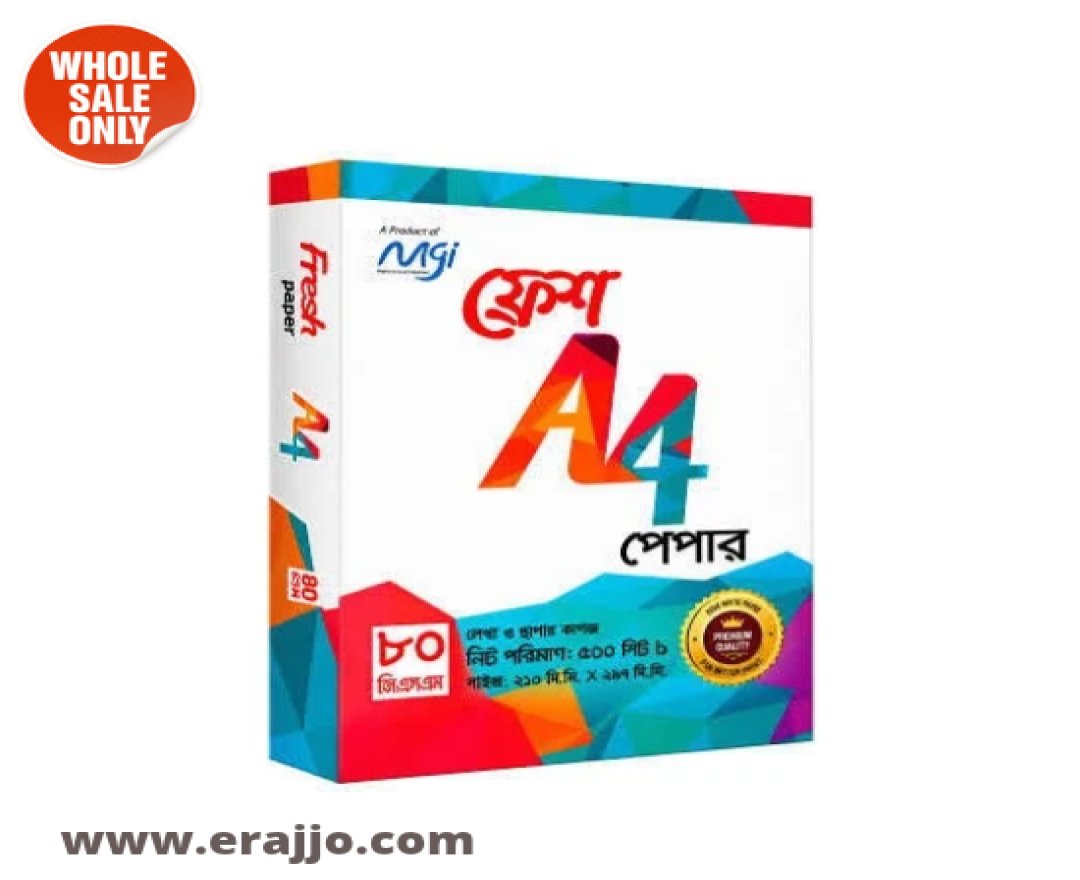 Fresh A4 Paper 80 GSM-500 Page-1 Pack